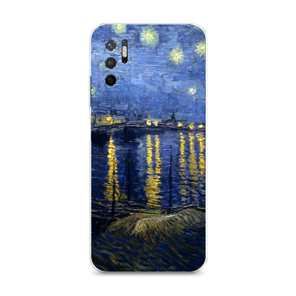 

Чехол на Xiaomi Redmi Note 11SE "Звездная ночь над Роной", Синий;желтый, 315950-4