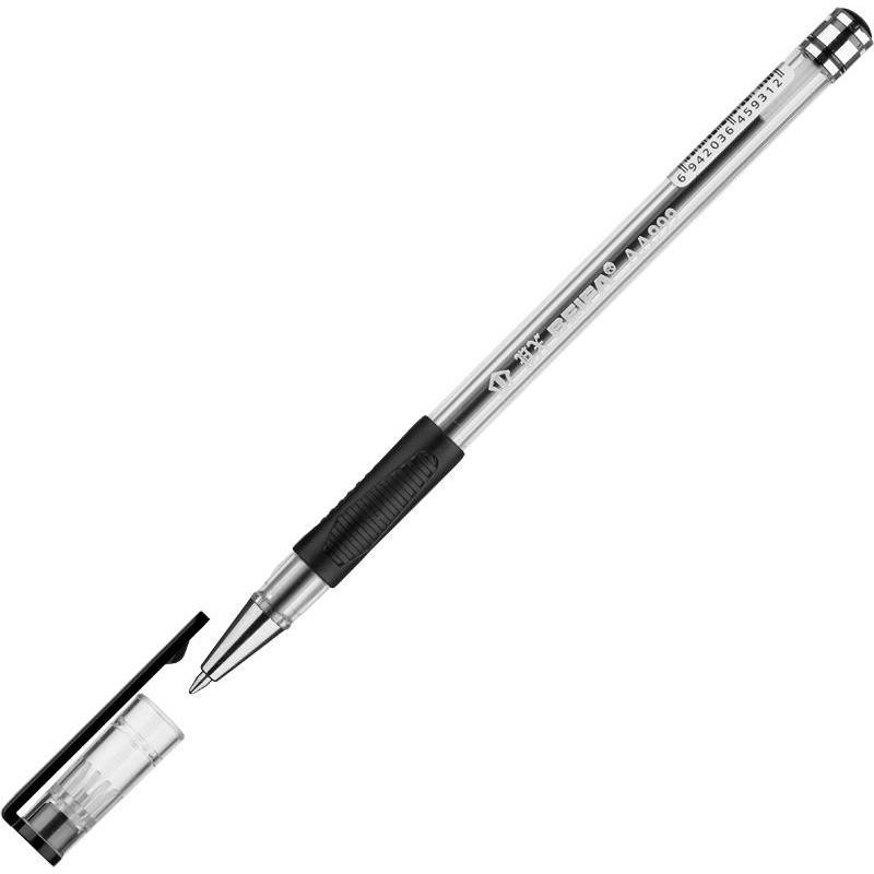 Ручка шариковая Beifa АА 999 0.5мм черный цвет чернил корпус прозрачный 50шт