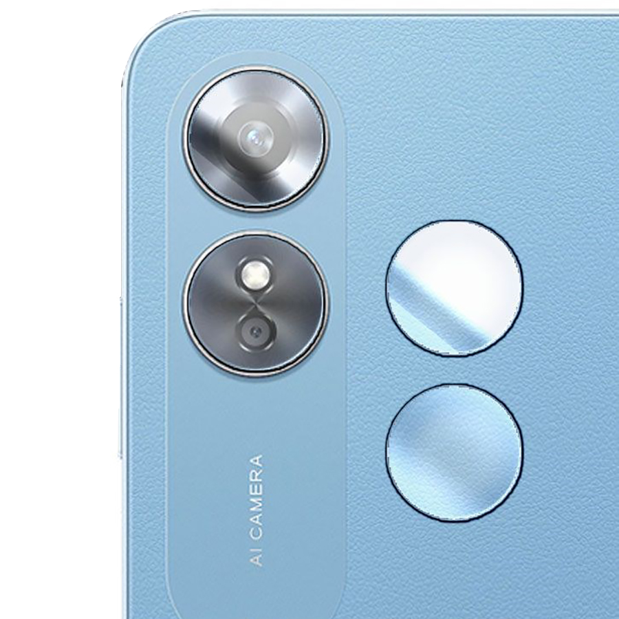 

Стекло защитное гибридное для камеры OPPO A17 (2 шт.)