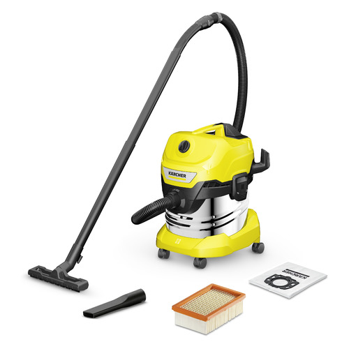 фото Строительный пылесос karcher wd 4 s v-20/5/22, желтый [1.628-250.0]
