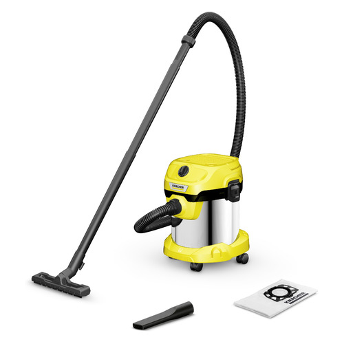 Строительный пылесос Karcher WD 2 Plus S V-15/4/18, желтый [1.628-050.0] пылесос karcher ds 6 premium plus