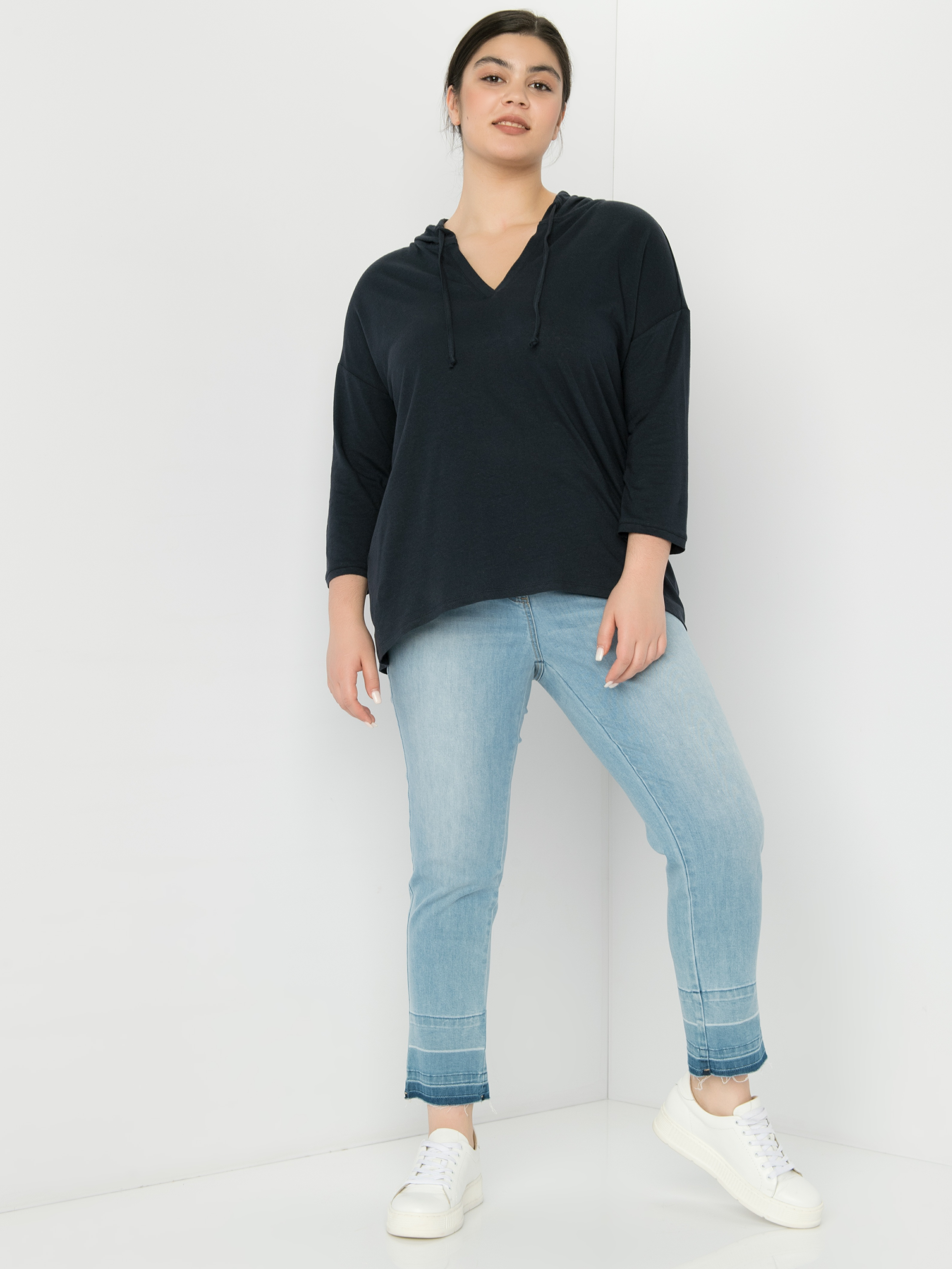 

Джемпер женский SAMOON by GERRY WEBER 871039-26203-8570 синий 46, 871039-26203-8570