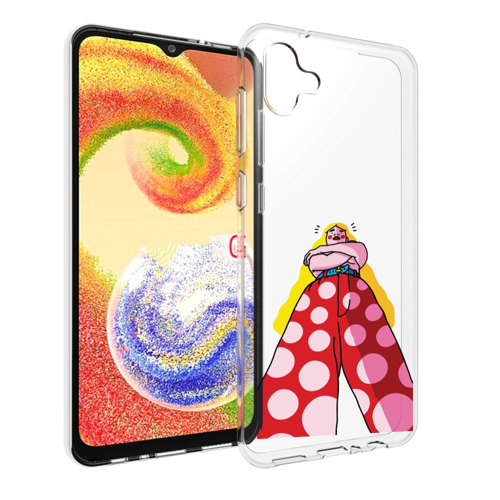 

Чехол MyPads высокая-девушка для Samsung Galaxy A04, Прозрачный, Tocco