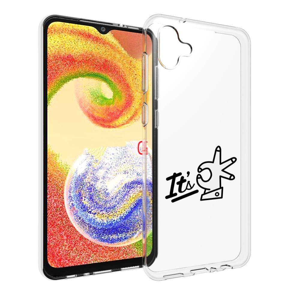 

Чехол MyPads все-ок для Samsung Galaxy A04, Прозрачный, Tocco