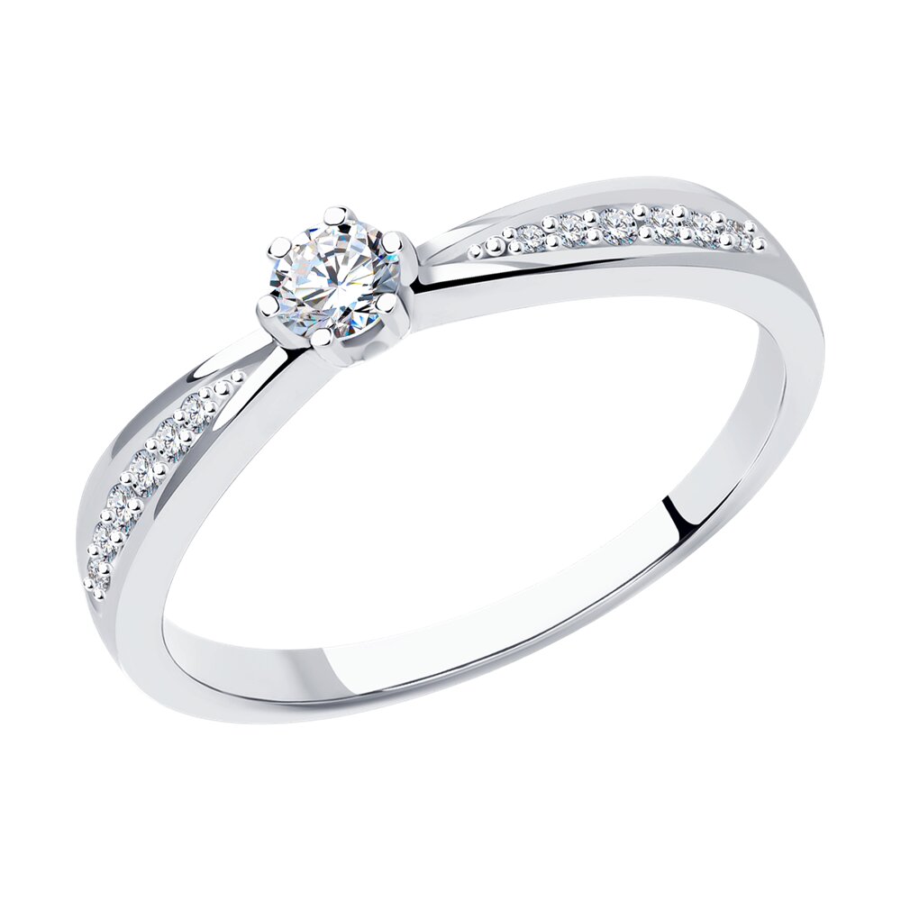 

Кольцо из золота р. 18 SOKOLOV Diamonds 1012331-3, бриллиант, 1012331-3