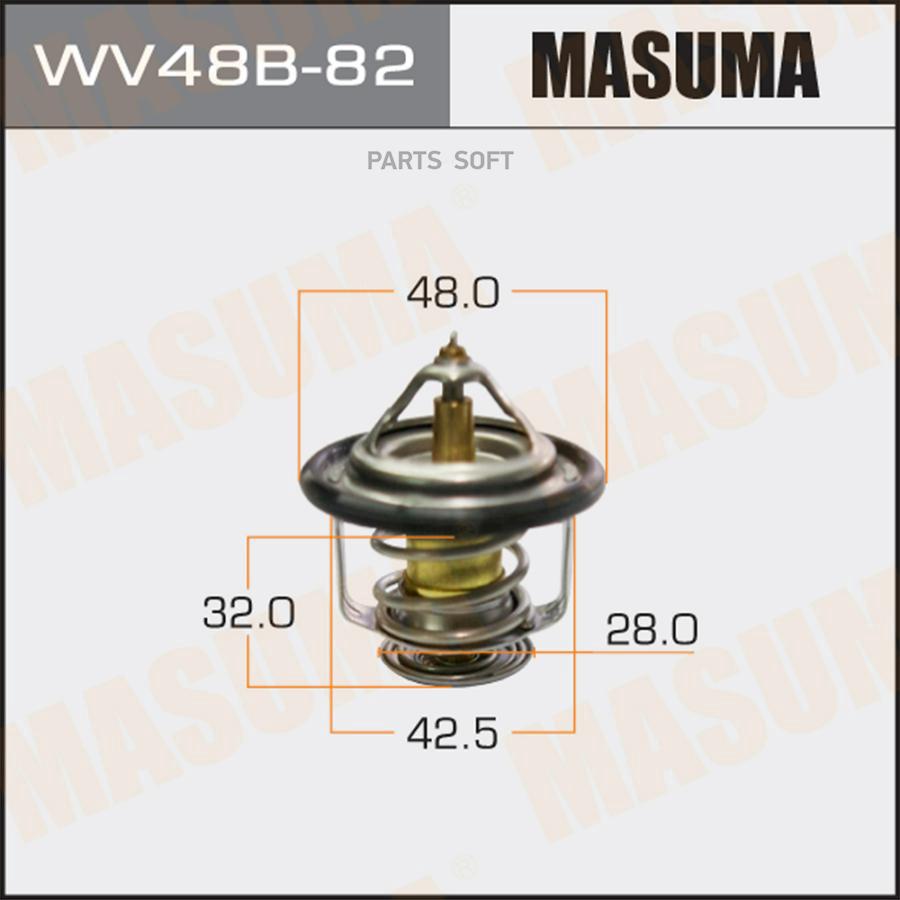 Термостат NISSAN/TOYOTA 90- 1.4-2.0 MASUMA WV48B-82