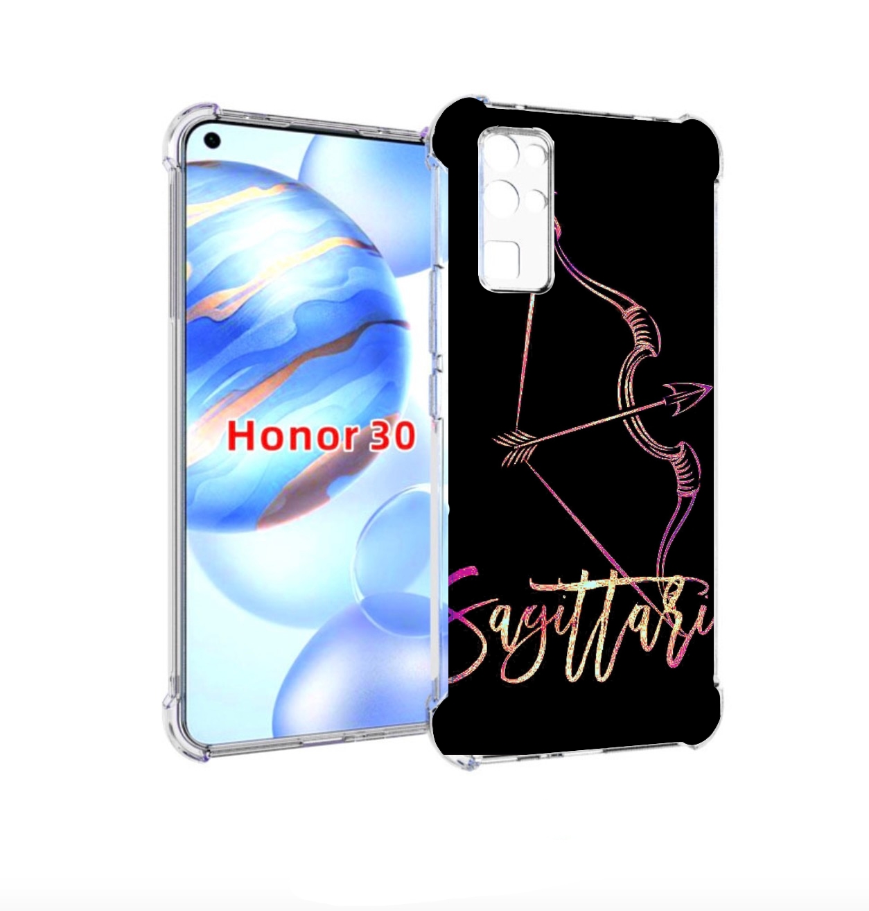 

Чехол бампер MyPads знак зодиака стрелец 3 для Honor 30 (BMH-AN1, Прозрачный, Tocco
