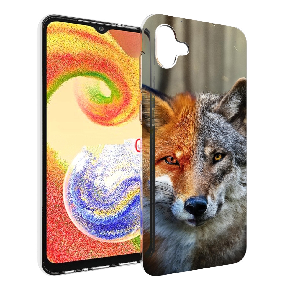 

Чехол MyPads волк-лиса для Samsung Galaxy A04, Прозрачный, Tocco