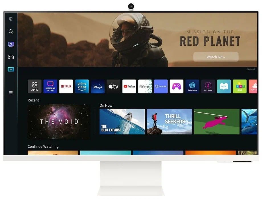 

32" Монитор Samsung Smart M8 S32BM801UI белый 60Hz 3840x2160 VA, Smart M8 S32BM801UI