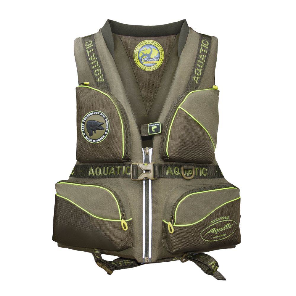 

Aquatic Жилет страховочный AQUATIC ЖС-02Х (46-48 / ), Зеленый