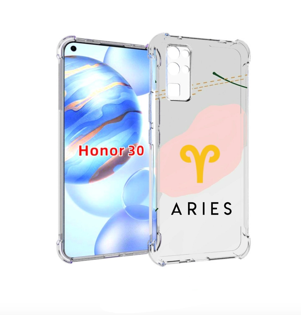 

Чехол бампер MyPads знак зодиака овен 7 для Honor 30 (BMH-AN10), Прозрачный, Tocco