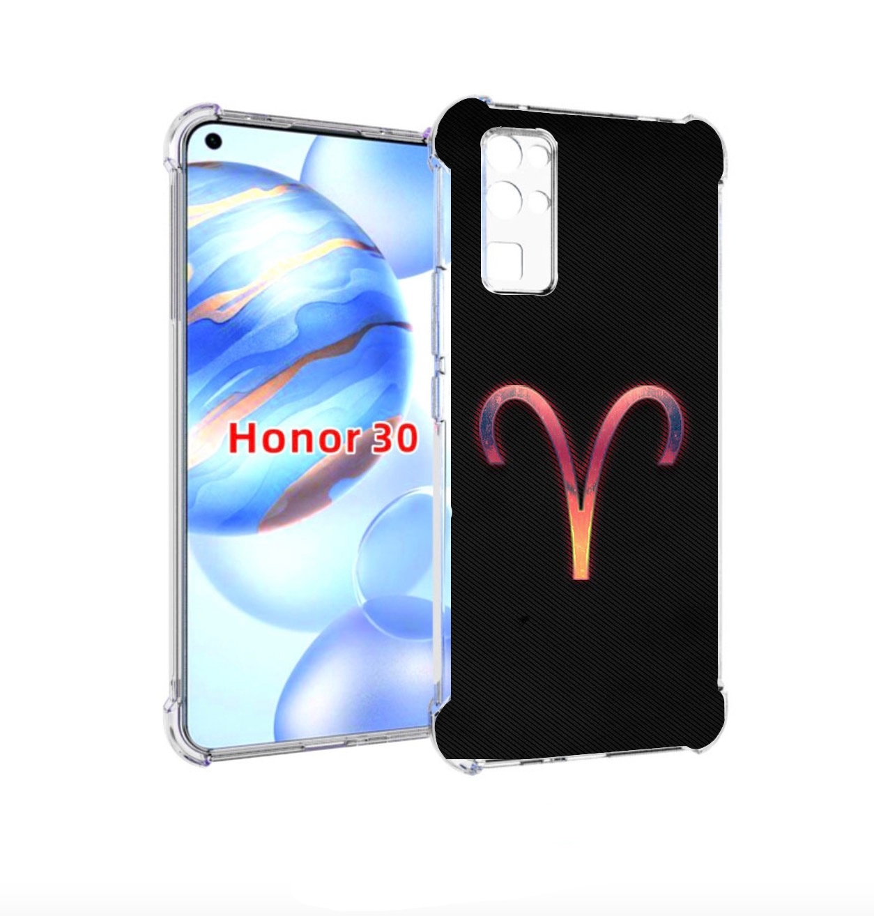 

Чехол бампер MyPads знак зодиака овен 1 для Honor 30 (BMH-AN10), Прозрачный, Tocco