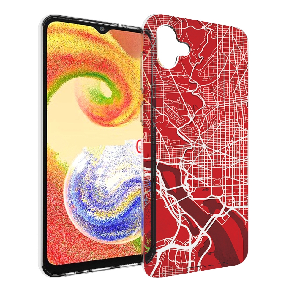 

Чехол MyPads векторная-карта для Samsung Galaxy A04, Прозрачный, Tocco