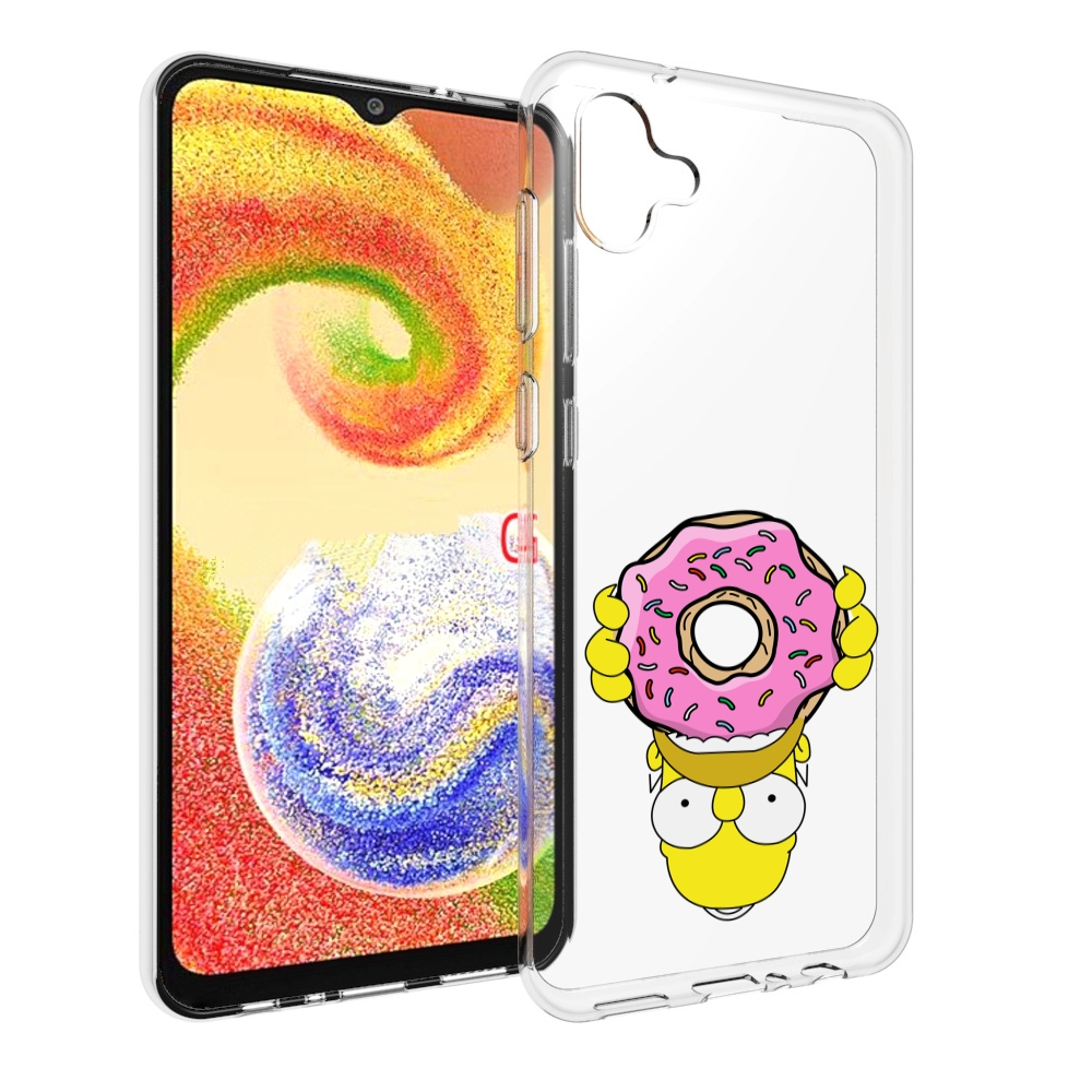 

Чехол MyPads большой-пончик для Samsung Galaxy A04, Прозрачный, Tocco