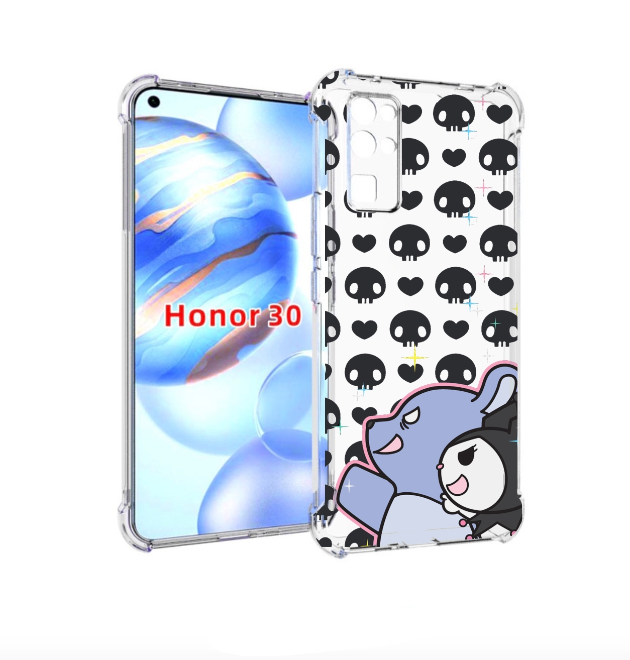 

Чехол бампер MyPads злые-мини-животные детский для Honor 30 (BMH, Прозрачный, Tocco