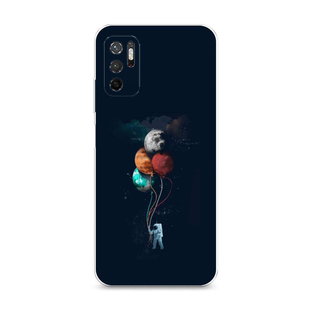 

Чехол на Xiaomi Redmi Note 11SE "Космонавт с шариками", Разноцветный, 315950-4