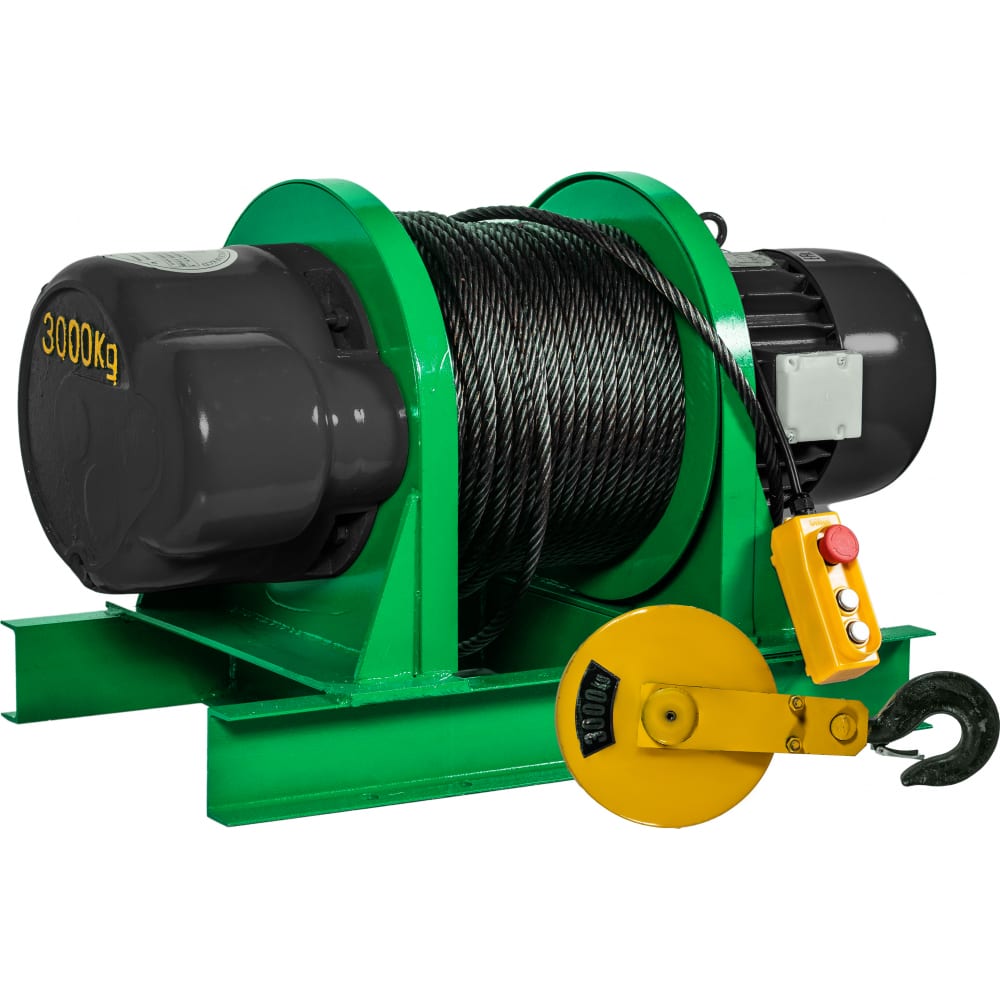 

Электрическая лебедка EURO-LIFT KCD 1500/3000 кг, 70/35 м, U=380 В 00-00001880