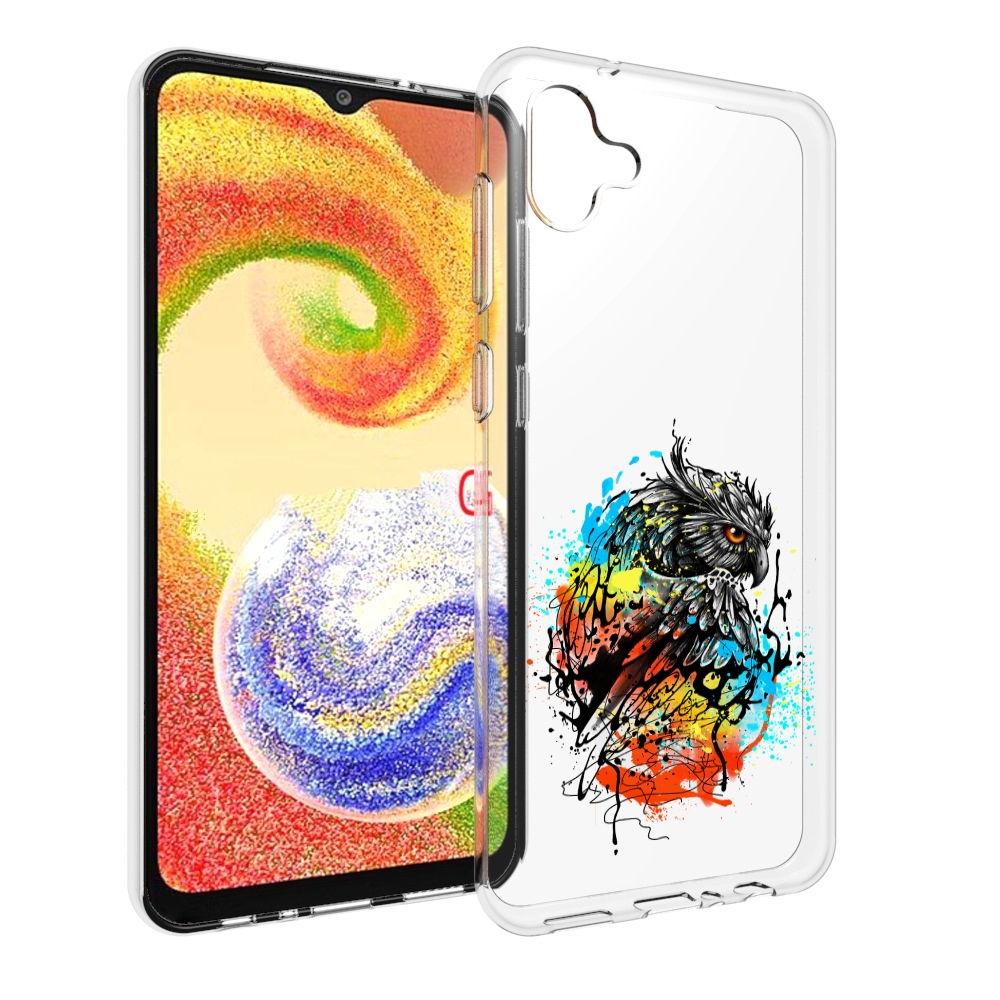 

Чехол MyPads Творческая сова для Samsung Galaxy A04, Прозрачный, Tocco