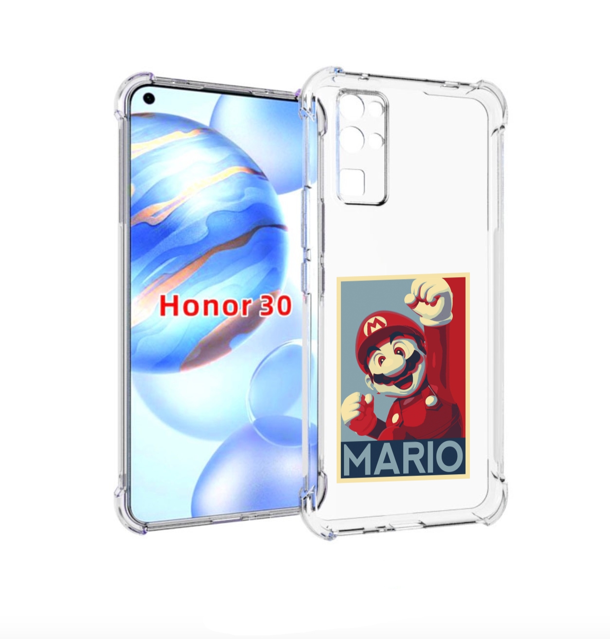 

Чехол бампер MyPads злой марио для Honor 30 (BMH-AN10) противоуд, Прозрачный, Tocco