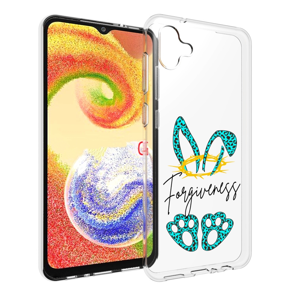 

Чехол MyPads бирюзовое лапки и ушки женский для Samsung Galaxy A04, Прозрачный, Tocco