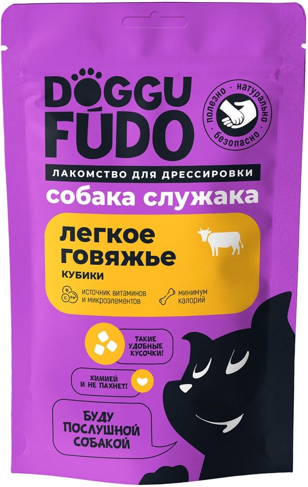 Лакомство Doggufudo Собака Служака Кубики легкого для собак 25 г