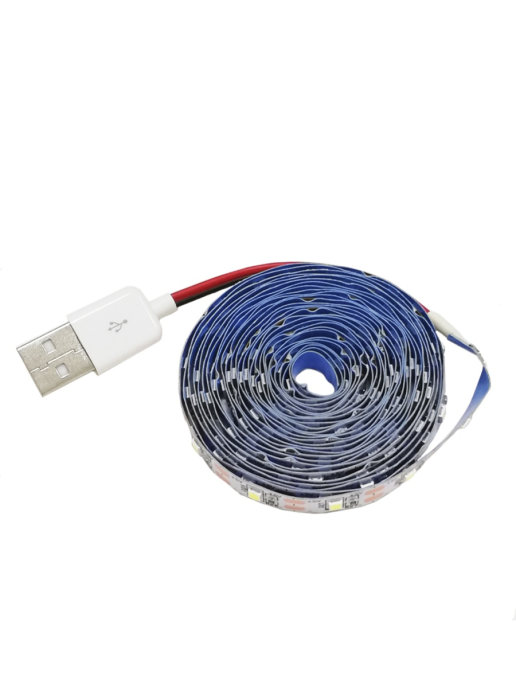 

Светодиодная лента с USB-коннектором 2535, 60 LED, 5 В, 3,6 Вт, 10-12 лм, IP22, 3,6-N01027