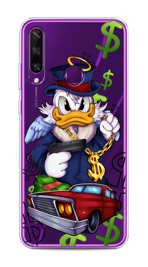 

Чехол на Huawei Y6p "Scrooge McDuck with a Gold Chain", Красный;синий;белый, 6103250-6