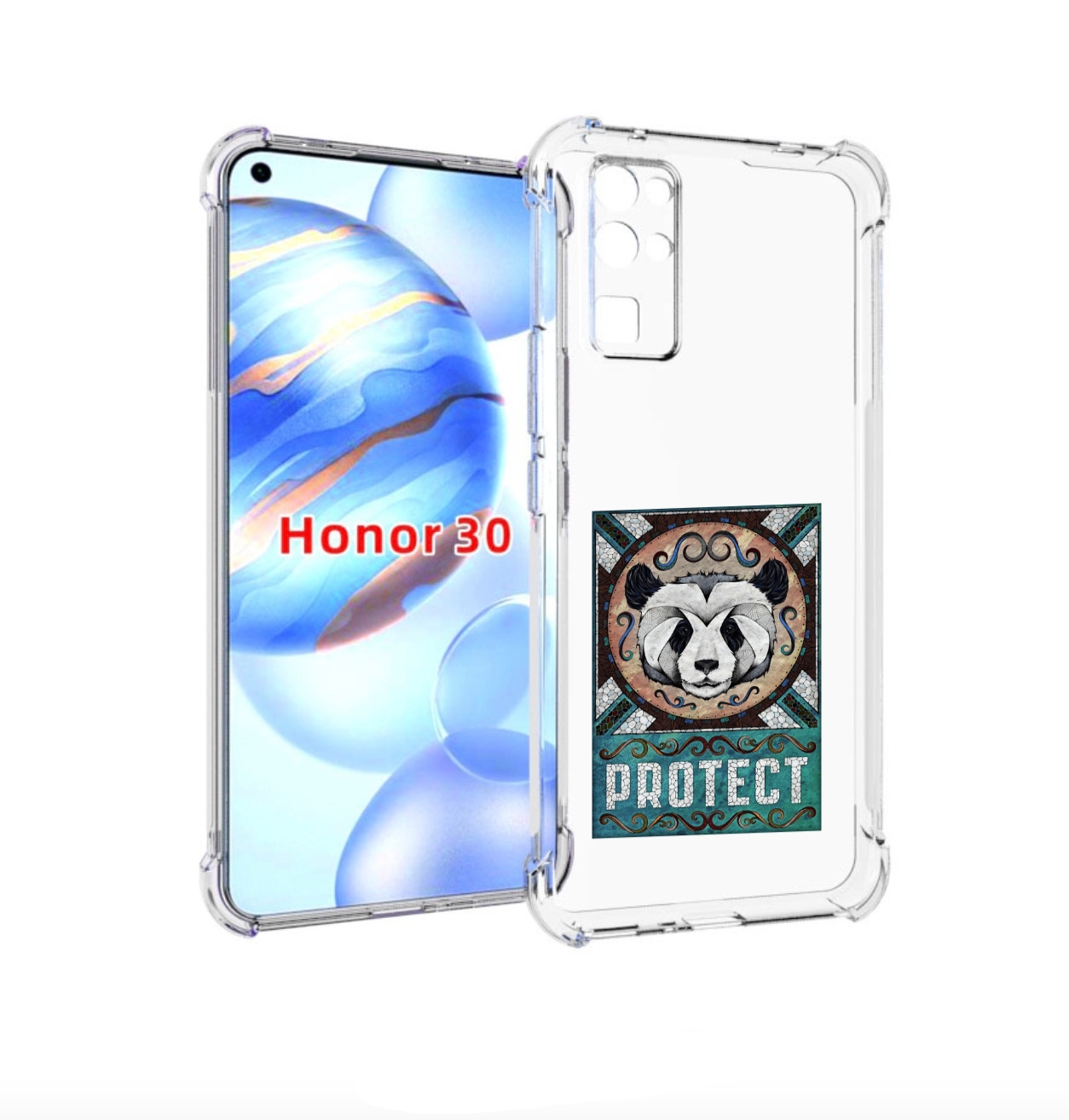 

Чехол бампер MyPads защита панды для Honor 30 (BMH-AN10) противо, Прозрачный, Tocco