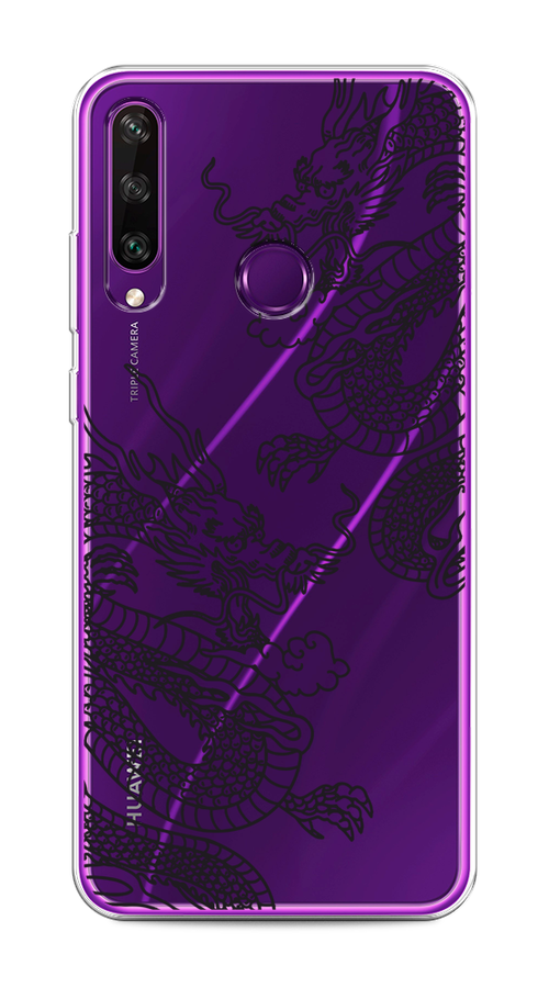 

Чехол на Huawei Y6p "Два китайских дракона", Серый;черный, 6103250-1