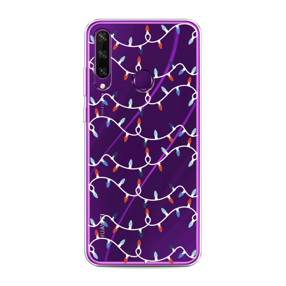 

Чехол для Huawei Y6p "Разноцветная гирлянда", Белый;красный;синий, 6103250-5