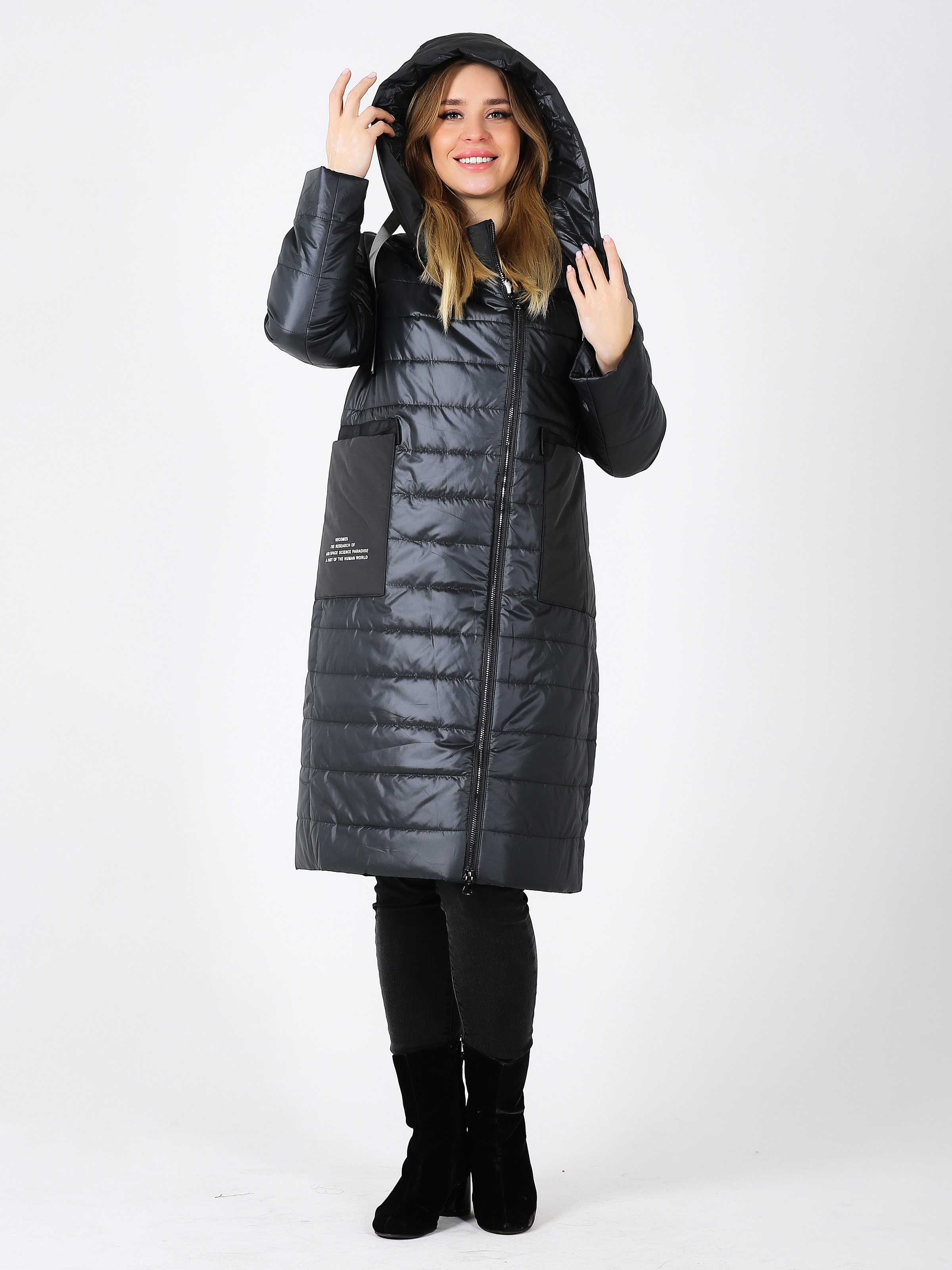 

Куртка женская Louren Wilton 91016 серая 54 RU, 91016