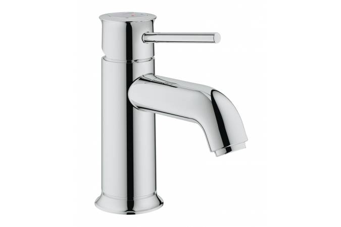 фото Смеситель однорычажный для раковины bauclassic, гладкий корпус, хром 23162000 grohe