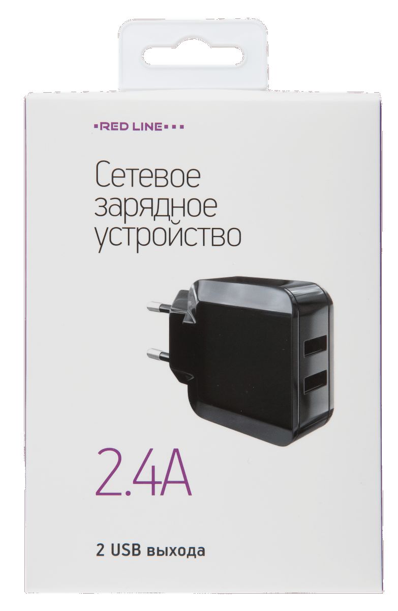 

СЗУ Red Line 2 USB модель NC-2.4A, 2.4A, + кабель Type-C, белый УТ000013633