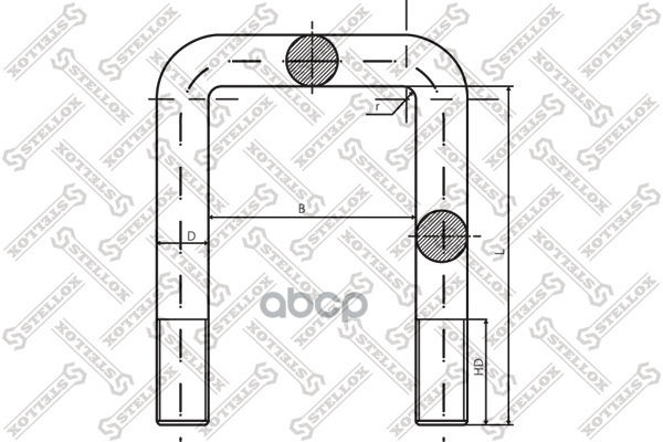 

STELLOX 8464588SX 84-64588-SX_стремянка! с гайкой 63xM14x1.5x140-П\IVECO DAILY I 78- 96