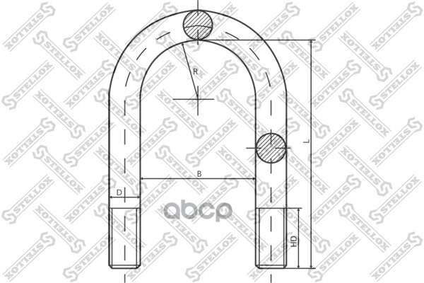 

STELLOX 8464228SX 84-64228-SX_стремянка рессоры! 92xM20x1.5x295-U\ VI AE/AE Magn m/Tech