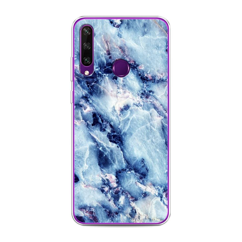 

Чехол для Huawei Y6p "Мрамор с синими прожилками", Синий, 6103250-3