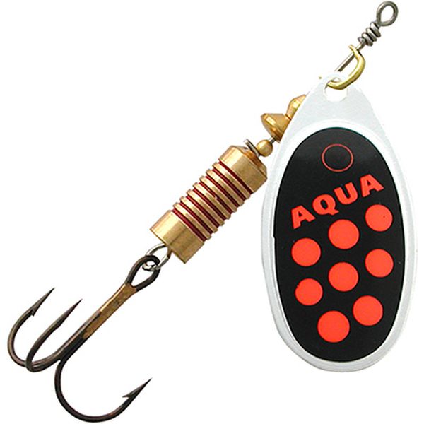 

Блесна AQUA AGLIA 12,0g, № 5, A0-19 (черный, красный), 2 шт., AGLIA вертушка