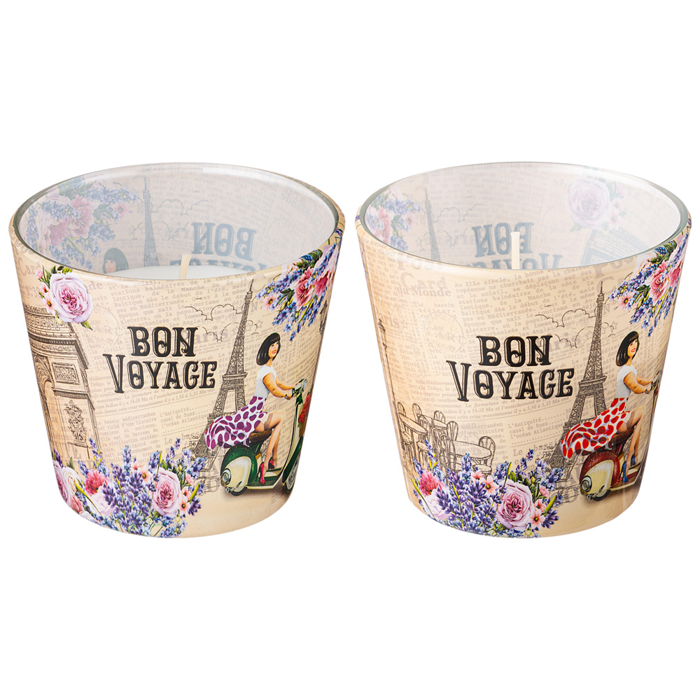 фото Свеча bartek ароматизированная в стакане "добрый путь" 115гр 8х9 см