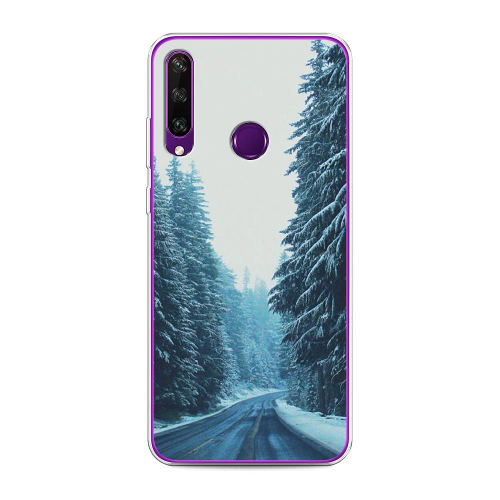 

Чехол для Huawei Y6p "Зима 9", Бежевый;голубой;черный, 6103250-2