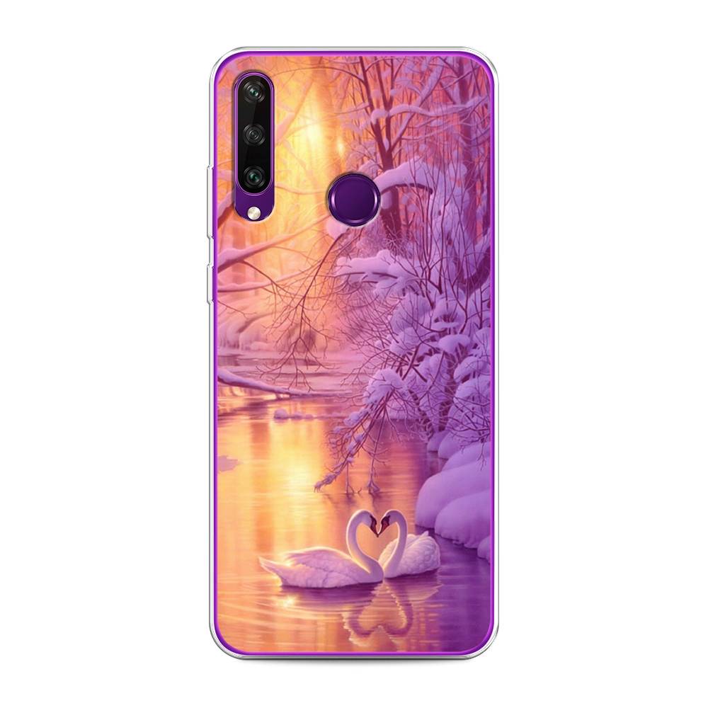 

Чехол для Huawei Y6p "Зима 1", Фиолетовый;желтый, 6103250-2