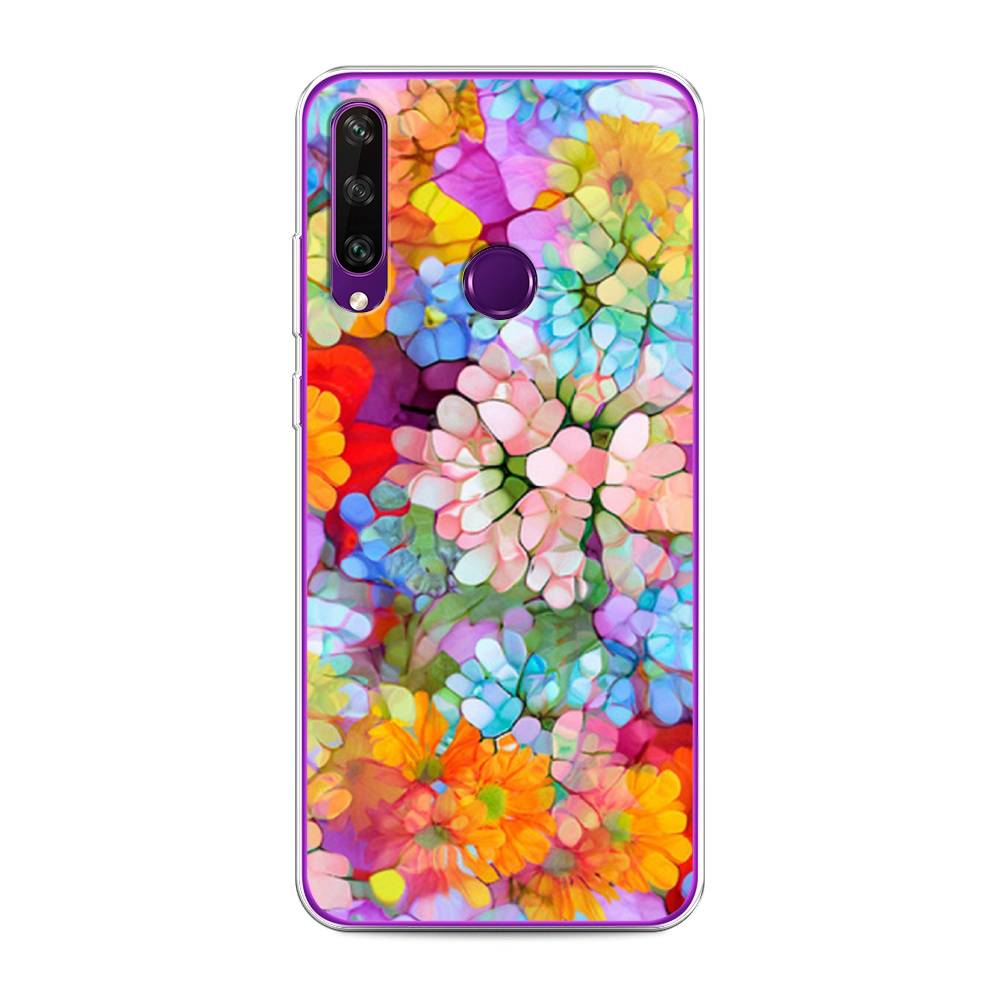 

Чехол для Huawei Y6p "Цветы витраж", Оранжевый;розовый;голубой, 6103250-3