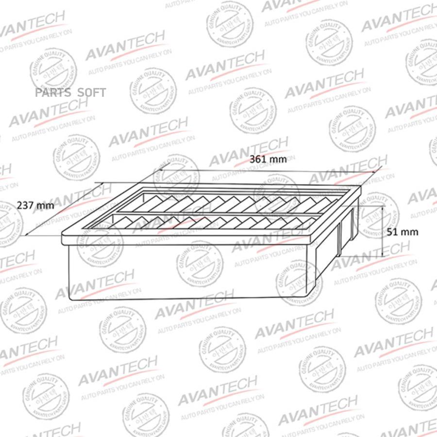 

Воздушный фильтр AVANTECH AF0528