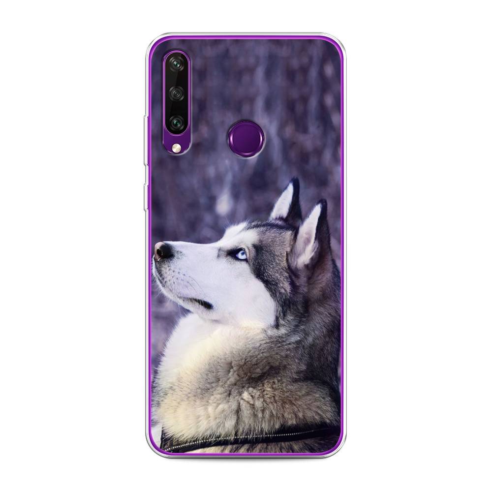 

Чехол для Huawei Y6p "Хаски 1", Фиолетовый;белый, 6103250-1