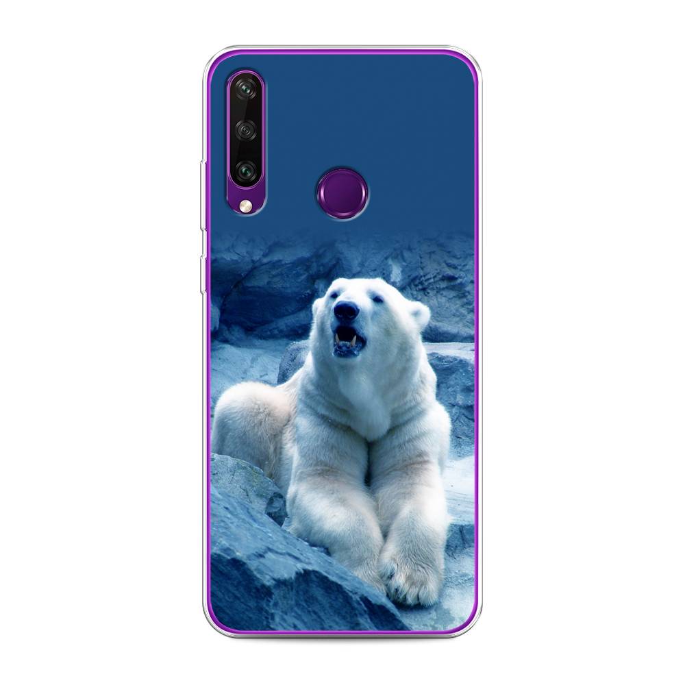 

Чехол для Huawei Y6p "Белый медведь", Голубой;белый, 6103250-1