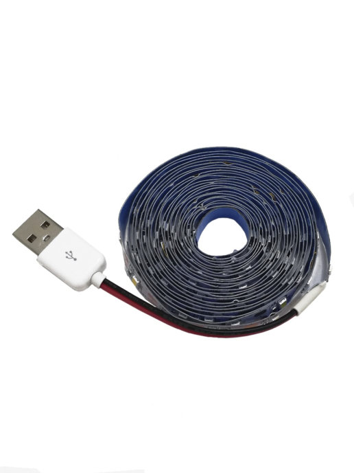 

Светодиодная лента с USB-коннектором 2535, 60 LED, 5 В, 3,6 Вт, 10-12 лм, IP22, 3,6-N01027