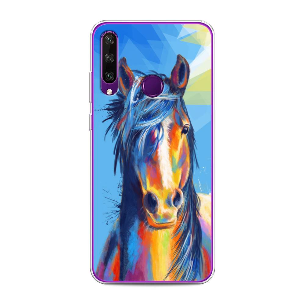

Чехол для Huawei Y6p "Лошадь арт 3", Голубой;желтый;синий, 6103250-1
