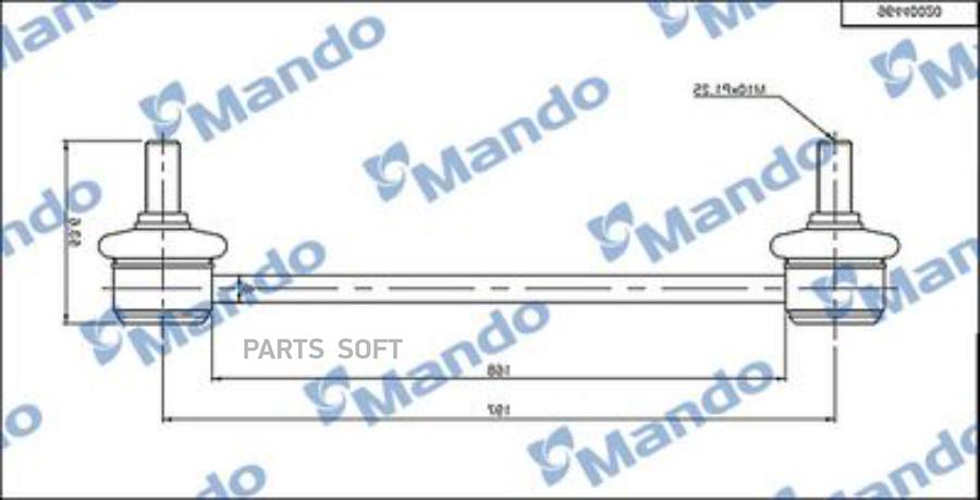 

Тяга Стабилизатора Msc010099 Mando арт. MSC010099