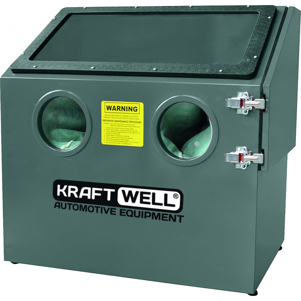 Пескоструйная настольная камера KraftWell боковая загрузка, 110 л KRW-SB110