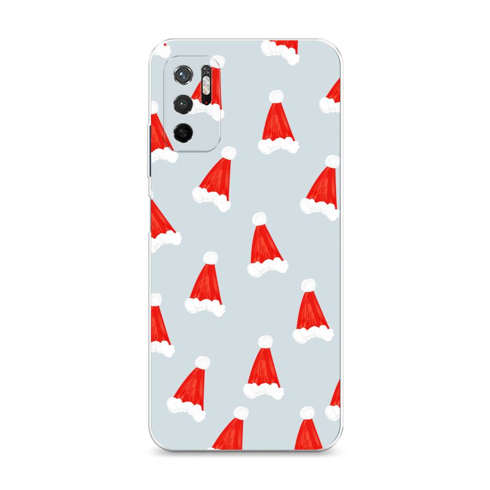 

Чехол на Xiaomi Redmi Note 11SE "Новогодние шапочки", Белый;красный;серый, 315950-5