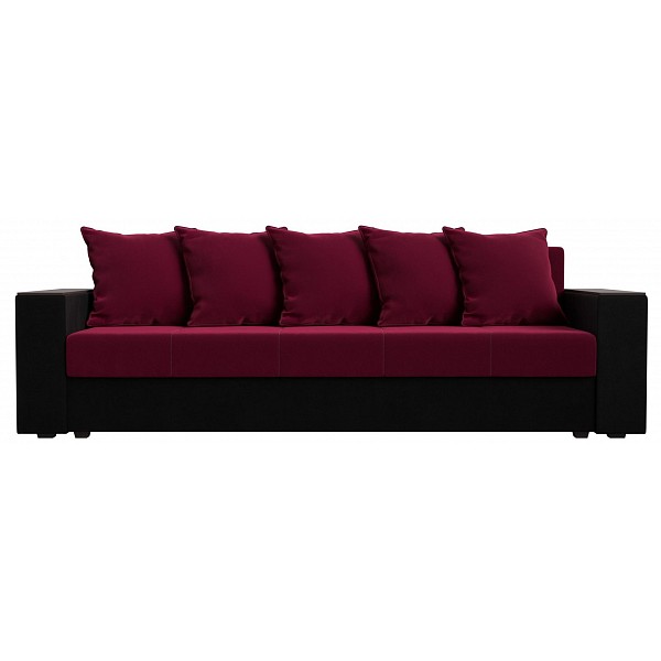 

Диван-кровать Лига Диванов Дубай, бордовый/черный, Дубай